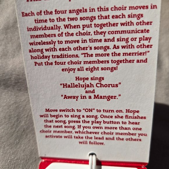 Hallmark 2012 Wireless Children's Angel Choir Pageant Animated Musical - Picture 11 of 13